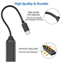Type C to HDMI-compatible Cable Ultra HD 4k USB 3.1 HDTV Cable Adapter Converter