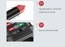 Battery Tester 12V/24V Smart LED Lawn Mower Motor Yacht Car Battery Tester Clip Model