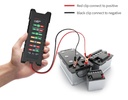 Battery Tester 12V/24V Smart LED Lawn Mower Motor Yacht Car Battery Tester Clip Model