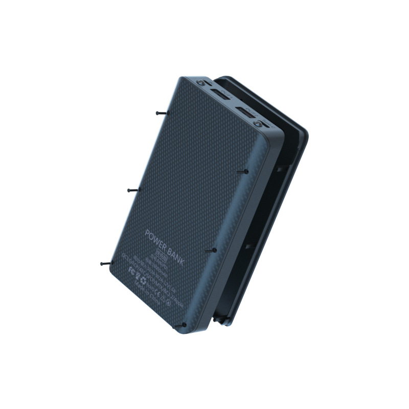 QC 3.0 Quick Charge Version Detachable 6*18650 Power Bank Case Dual USB Mobile Phone Charge PD DIY Shell 18650 Battery Holder