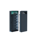 QC 3.0 Quick Charge Version Detachable 6*18650 Power Bank Case Dual USB Mobile Phone Charge PD DIY Shell 18650 Battery Holder