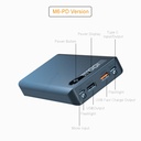 QC 3.0 Quick Charge Version Detachable 6*18650 Power Bank Case Dual USB Mobile Phone Charge PD DIY Shell 18650 Battery Holder