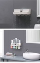 Toothbrush holder bathroom rack no punching wall-mounted bathroom wash set automatic toothpaste squeezer mouthwash cup