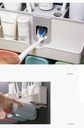 Toothbrush holder bathroom rack no punching wall-mounted bathroom wash set automatic toothpaste squeezer mouthwash cup
