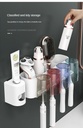 Toothbrush Holder Wall Set Toothbrush Cup Mouthwash Cup Toothpaste Squeezer
