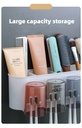 Toothbrush Holder Wall Set Toothbrush Cup Mouthwash Cup Toothpaste Squeezer