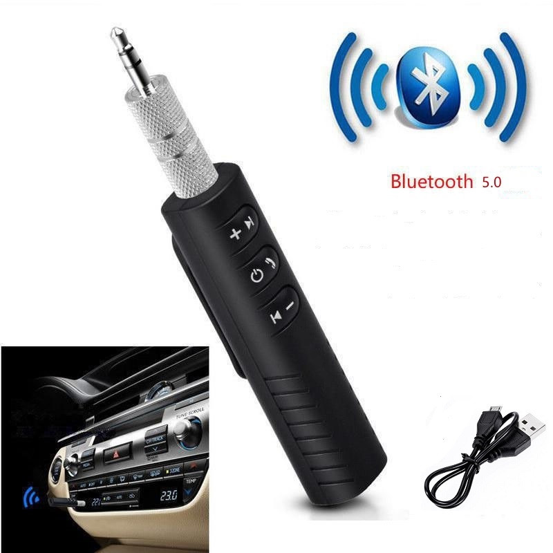 Wireless Bluetooth V3.0 Receiver Adapter 3.5mm Jack For Car Music Audio Aux A2dp Headphone Reciever Handsfree
