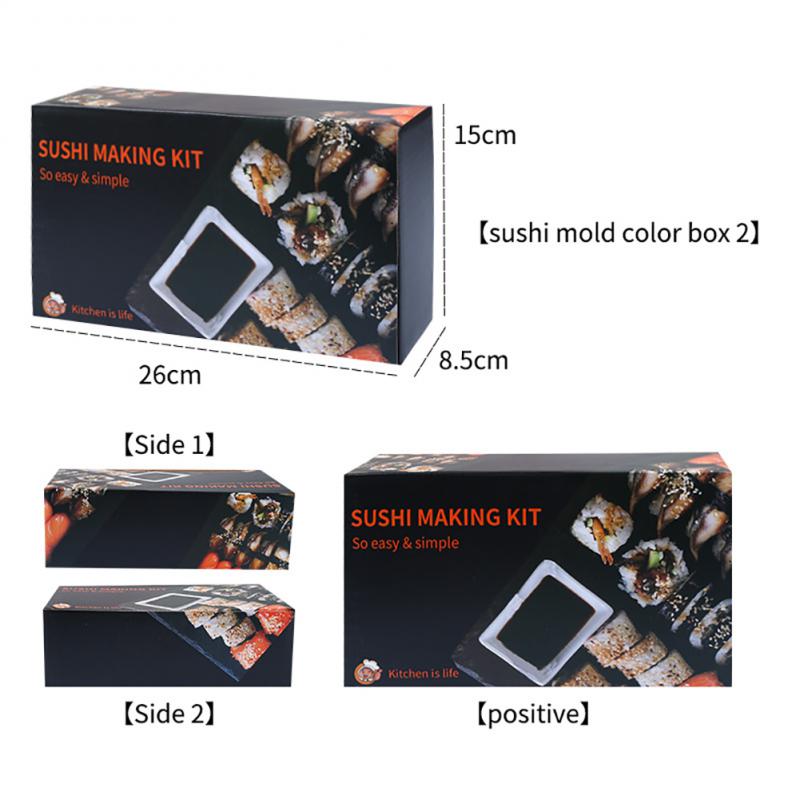 Sushi Making Kit Japanese Rice Ball Cake Roll Mold DIY Home Sushi Making Tool Multifunctional Plastic Kitchen Sushi Maker Tool
