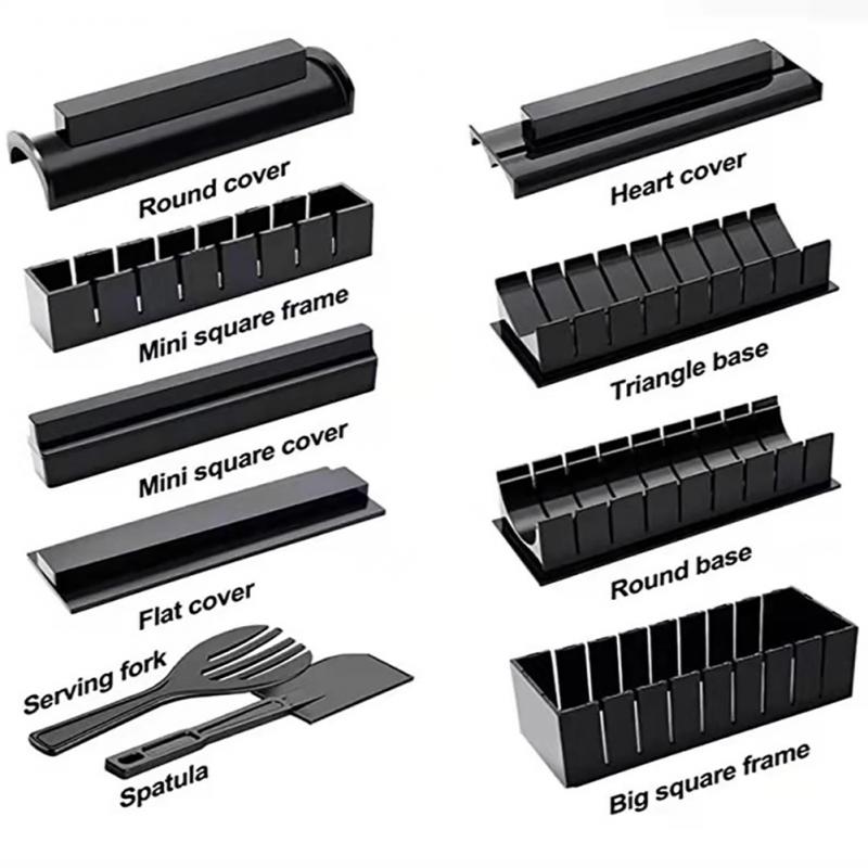 Sushi Making Kit Japanese Rice Ball Cake Roll Mold DIY Home Sushi Making Tool Multifunctional Plastic Kitchen Sushi Maker Tool