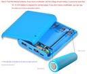 DIY Power Bank Charger Shell Charging Case Mini Solderless Power Supply Housing 3.7V 4 Slots 18650 Battery Box Case (without battery)