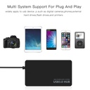 Four-port ultra-thin USB 3.0 hub splitter USB computer docking station hub expander