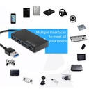 Four-port ultra-thin USB 3.0 hub splitter USB computer docking station hub expander