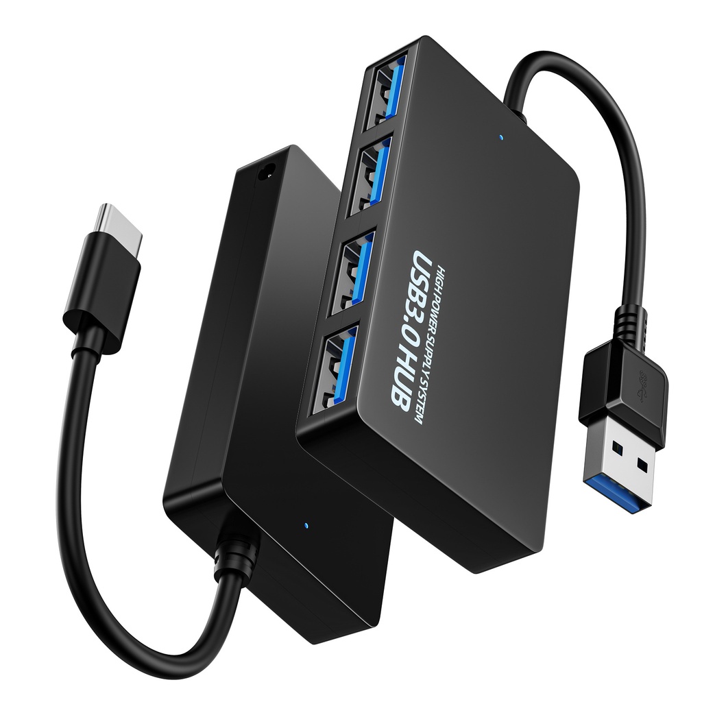 Four-port ultra-thin USB 3.0 hub splitter USB computer docking station hub expander
