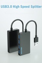 Four-port ultra-thin USB 3.0 hub splitter USB computer docking station hub expander