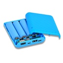 DIY Power Bank Charger Shell Charging Case Mini Solderless Power Supply Housing 3.7V 4 Slots 18650 Battery Box Case (without battery)