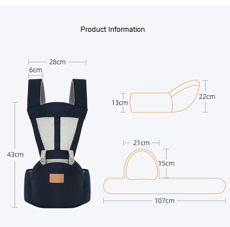 Baby Carrier Ergonomic Newborn Kangaroo Infant Kid Sling Back Front Facing Backpack Wrap Cotton Breathable Baby Bag 0-36 Months