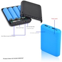 DIY Power Bank Charger Shell Charging Case Mini Solderless Power Supply Housing 3.7V 4 Slots 18650 Battery Box Case (without battery)