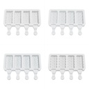 Silicone Ice Cream Mold Geometry Pattern Silicone Popsicle Molds DIY Ice Cream Mould Ice Pop Maker Mould Summer Ice Tray