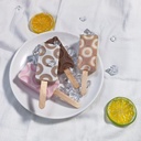 Silicone Ice Cream Mold Geometry Pattern Silicone Popsicle Molds DIY Ice Cream Mould Ice Pop Maker Mould Summer Ice Tray