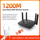 PIXLINK AC1200 Wifi Router Gigabit 2.4G 5.0GHz Dual-Band 1200Mbps Wireless Router Wifi RPT With 4 High Gain Antennas