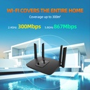 PIXLINK AC1200 Wifi Router Gigabit 2.4G 5.0GHz Dual-Band 1200Mbps Wireless Router Wifi RPT With 4 High Gain Antennas