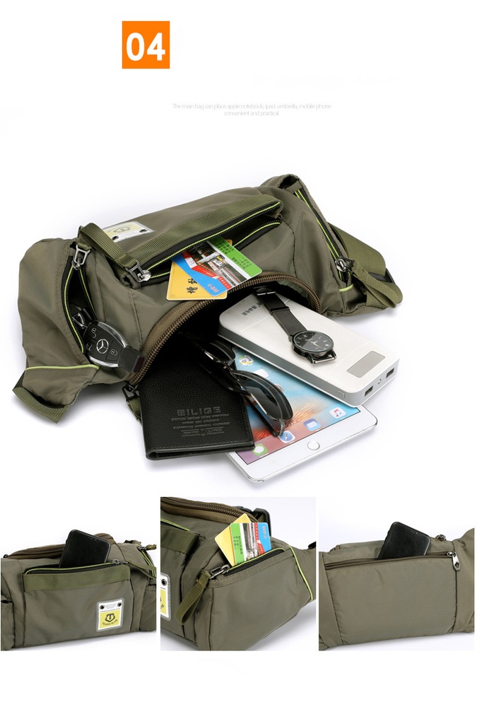 Toughslhs multi-functional outdoor waist bag fashion trend chest bag crossbody bag storage waist bag