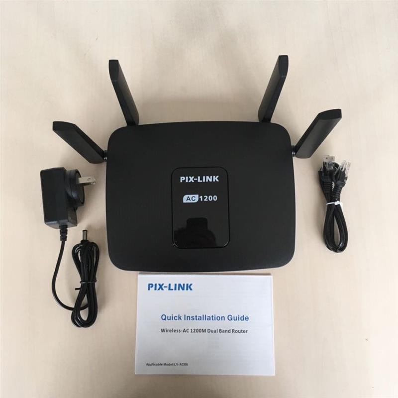 PIXLINK AC1200 Wifi Router Gigabit 2.4G 5.0GHz Dual-Band 1200Mbps Wireless Router Wifi RPT With 4 High Gain Antennas