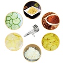 Rotary Cheese Grater Cheese Cutter Slicer Shredder with 4 Interchanging Rotary Sharp Cylinders Stainless Steel Drum Slicer