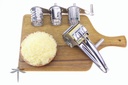 Rotary Cheese Grater Cheese Cutter Slicer Shredder with 4 Interchanging Rotary Sharp Cylinders Stainless Steel Drum Slicer