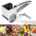 Rotary Cheese Grater Cheese Cutter Slicer Shredder with 4 Interchanging Rotary Sharp Cylinders Stainless Steel Drum Slicer