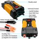 300W Car Power Inverter Modified Sine Wave Dual USB DC 12V to AC 220V Voltage Transformer Power Inverter Converter Adapter