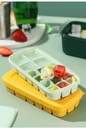 Ice tray refrigerator frozen ice cube mold household ice box with lid