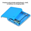 DIY Power Bank Charger Shell Charging Case Mini Solderless Power Supply Housing 3.7V 4 Slots 18650 Battery Box Case (without battery)