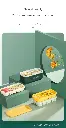 Ice tray refrigerator frozen ice cube mold household ice box with lid