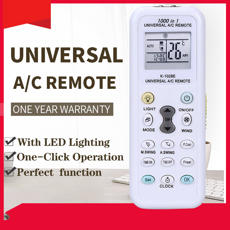 1000 in 1 Universal air conditioner remote control K-1028E global model one-click setting