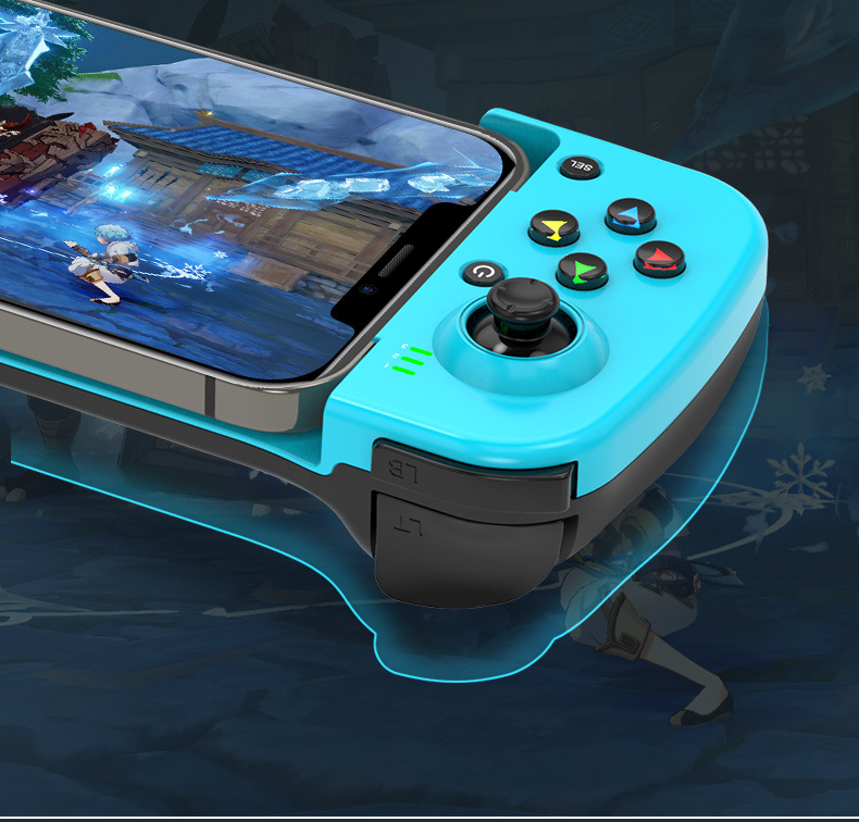 D3 Type-C Telescopic Mobile Phone Gamepad Bluetooth-compatible 5.0 Wireless Game Controller Joystick for Switch host/PS3/PS4/Android HID/PC Windows7/8/10