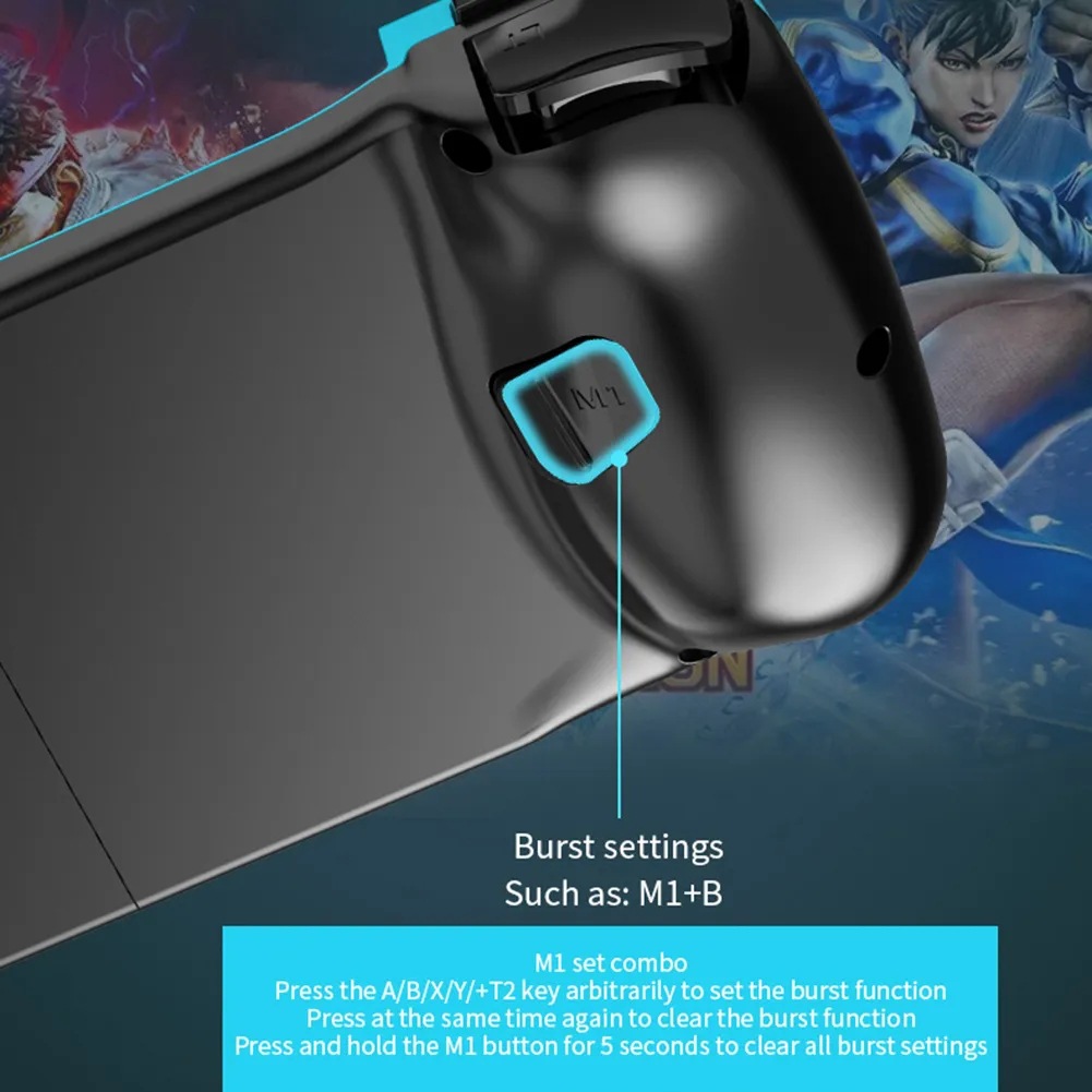 D3 Type-C Telescopic Mobile Phone Gamepad Bluetooth-compatible 5.0 Wireless Game Controller Joystick for Switch host/PS3/PS4/Android HID/PC Windows7/8/10