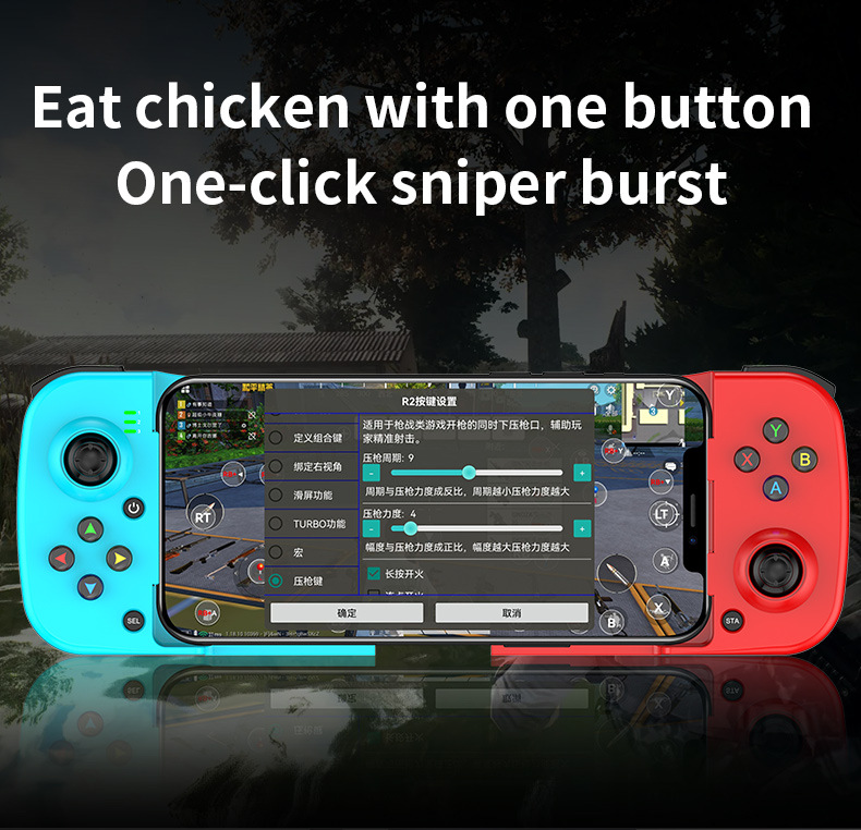 D3 Type-C Telescopic Mobile Phone Gamepad Bluetooth-compatible 5.0 Wireless Game Controller Joystick for Switch host/PS3/PS4/Android HID/PC Windows7/8/10