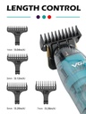 Vgr961 Transparent Ipx7 Waterproof Hair Clipper Professional Barber Beard Trimmer Rechargeable Wireless Men's Hair Trimmer