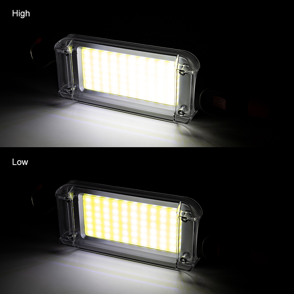 Portable Led Work Light with 18650 battery 700lm Waterproof USB Rechargeable Cob Flashlight Lantern With Hook