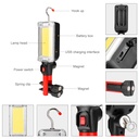 Portable Led Work Light with 18650 battery 700lm Waterproof USB Rechargeable Cob Flashlight Lantern With Hook