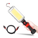Portable Led Work Light with 18650 battery 700lm Waterproof USB Rechargeable Cob Flashlight Lantern With Hook