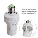 360 Degrees PIR Human Induction Motion Sensor Night Lamp Socket Base Lamp Holder E27 AC 100V-220V Delay Time Adjustable Switch