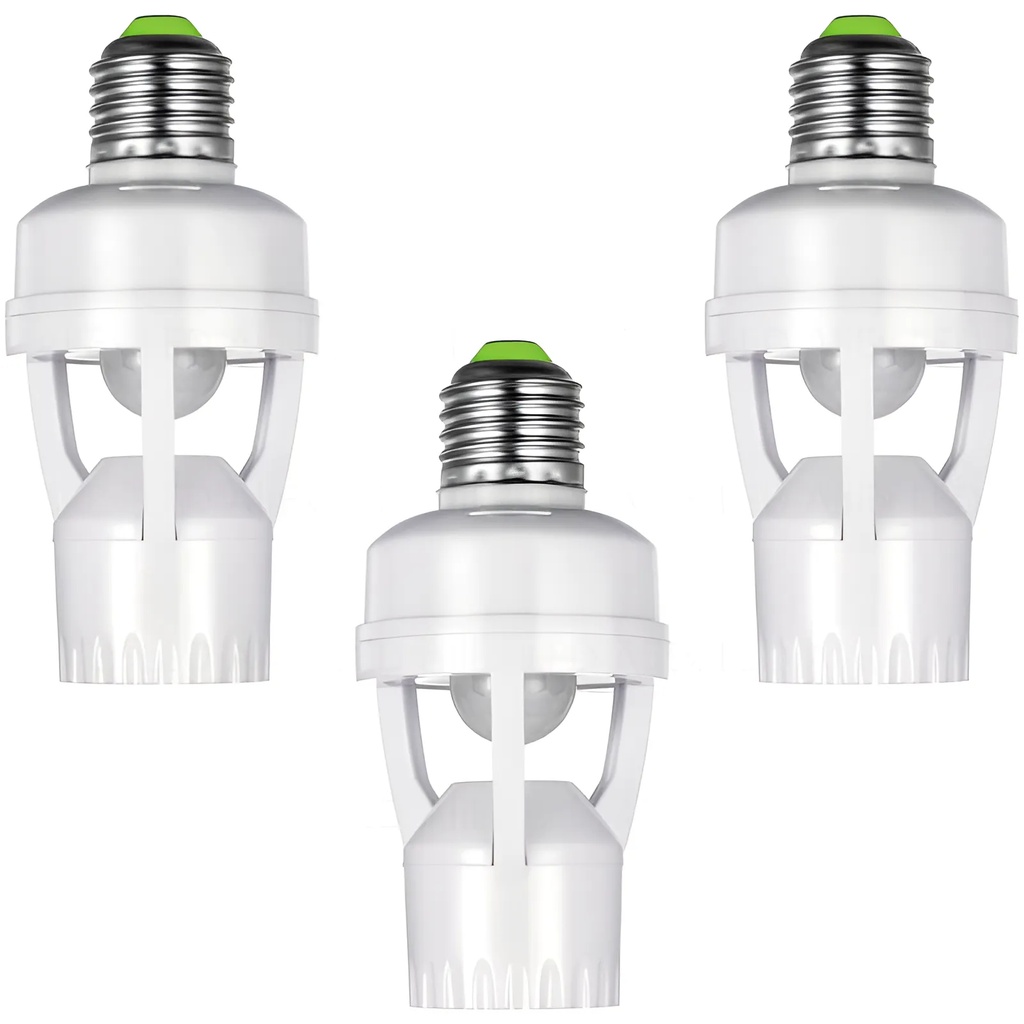 360 Degrees PIR Human Induction Motion Sensor Night Lamp Socket Base Lamp Holder E27 AC 100V-220V Delay Time Adjustable Switch