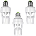 360 Degrees PIR Human Induction Motion Sensor Night Lamp Socket Base Lamp Holder E27 AC 100V-220V Delay Time Adjustable Switch