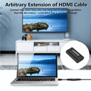 4K 2K HDMI Repeater Extender 40M 130FT FULL HD 1080P HDMI Female To Female Booster Amplifier HDMI Extender Cable Video Converter