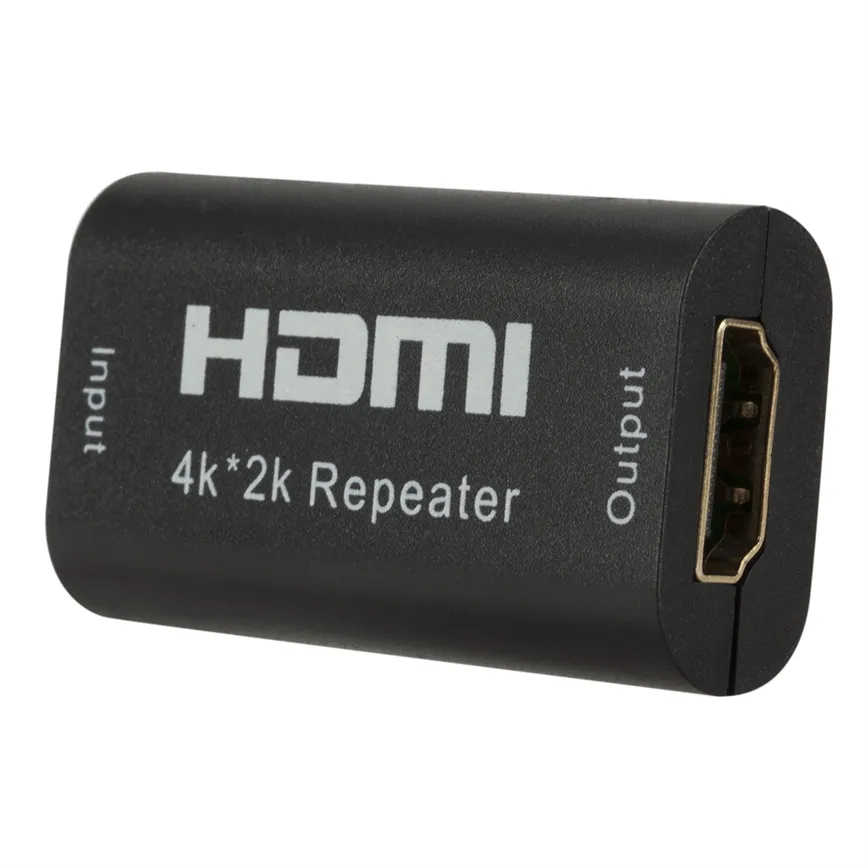 4K 2K HDMI Repeater Extender 40M 130FT FULL HD 1080P HDMI Female To Female Booster Amplifier HDMI Extender Cable Video Converter