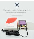 12v monitoring power outage 18650 battery life power voltage LED display outdoor rainproof ups