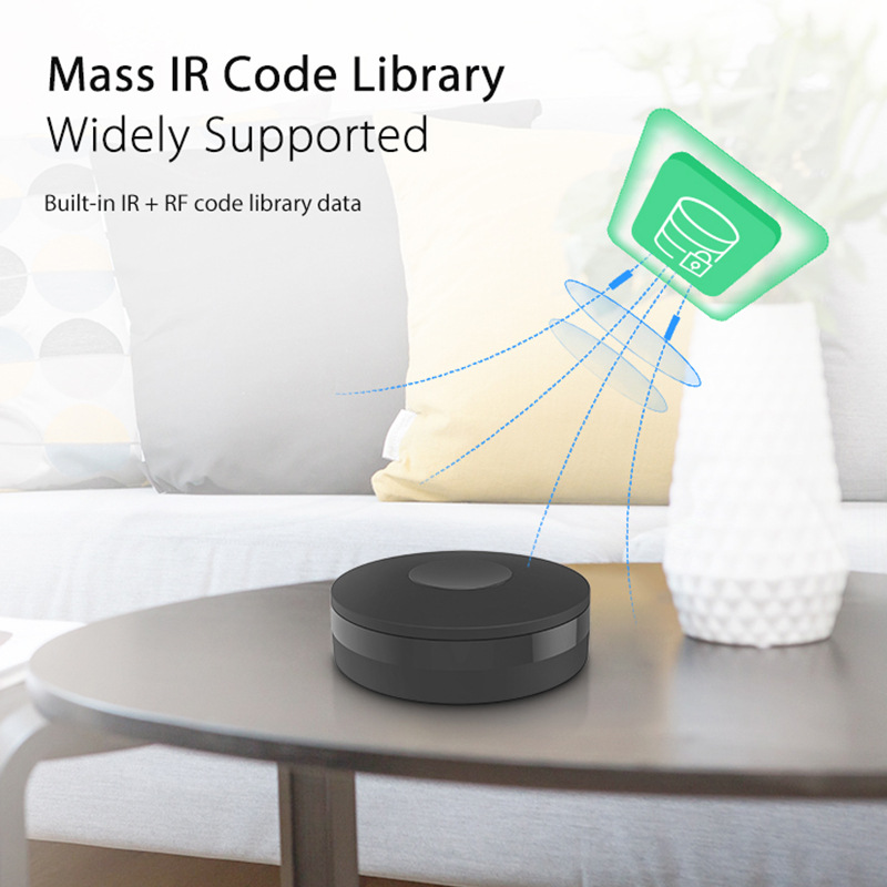 WiFi & Bluetooth dual-mode IR RF Remote Control 315/433MHz Universal Tuya Smart Life App Via Alexa Voice Control