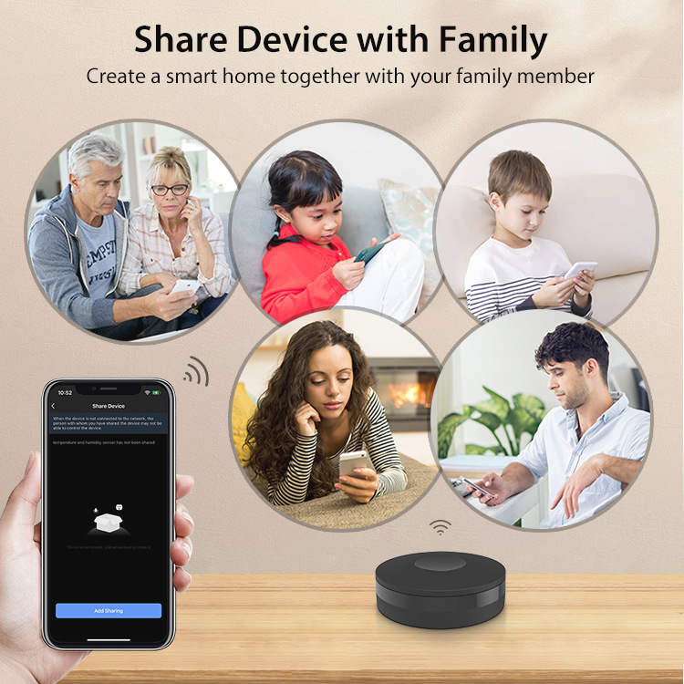 WiFi & Bluetooth dual-mode IR RF Remote Control 315/433MHz Universal Tuya Smart Life App Via Alexa Voice Control
